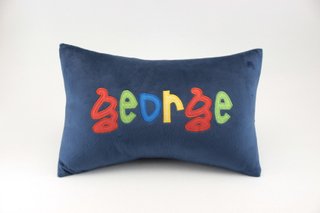 Navy pillow george