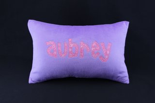 Purple pillow aubrey