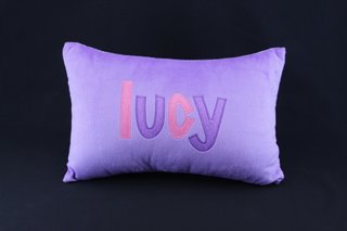 Purple pillow lucy