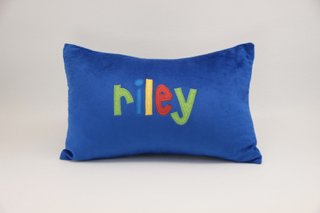 Royal blue pillow riley