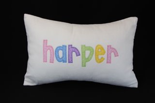 White pillow harper